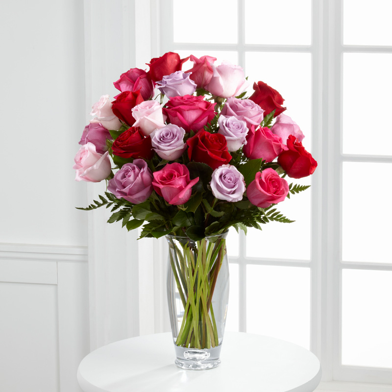  Captivating Color Rose Bouquet by Vera Wang