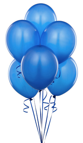 Blue Balloon bouquet