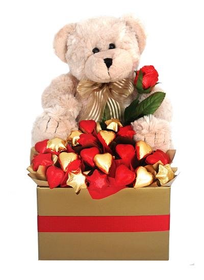 Loving Chocolate Bouquet & Bear