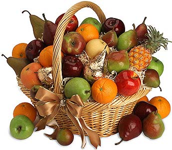 Fresh Fruit & Gourmet Gift Basket