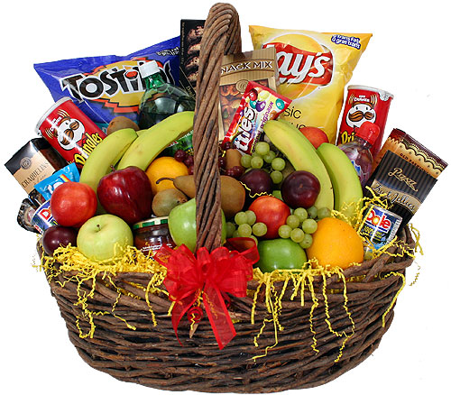 Fresh Fruit & Gourmet Gift Basket